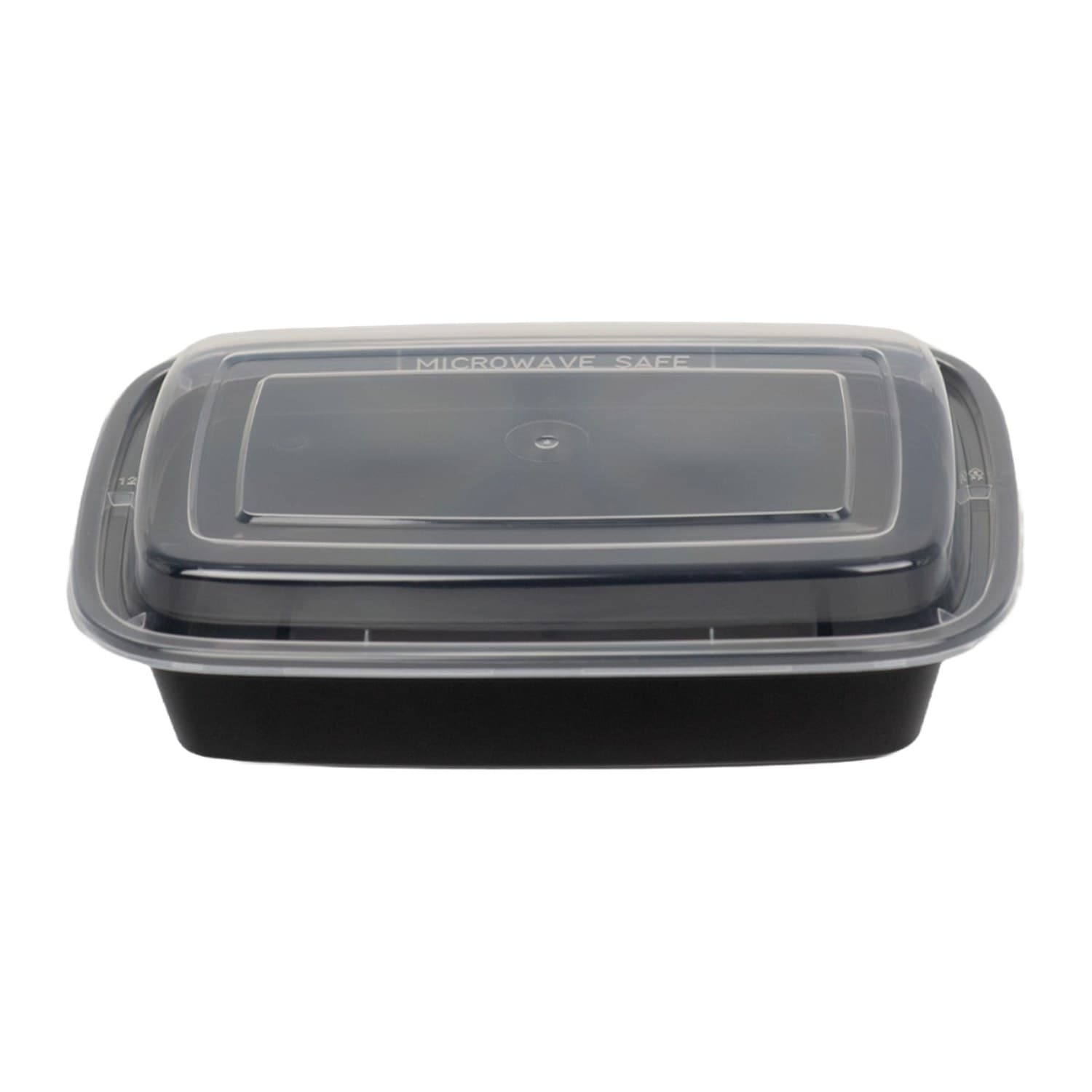 Rectangle black 7" x 5" container with lid (F7524)